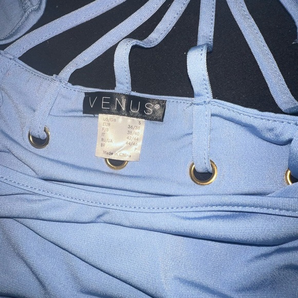 New Venus strappy maxi dress with bling & slit - Picture 5 of 5